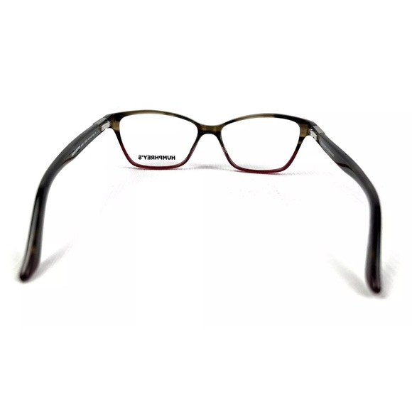 NEW Humphrey’s Eyeglasses 594013, 52-14-135 50/Red Frames w/Case, Metal Accent - Picture 8 of 12